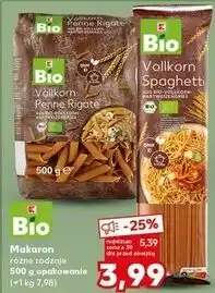 Kaufland Makaron pełnoziarnisty penne rigate K-Classic Bio oferta
