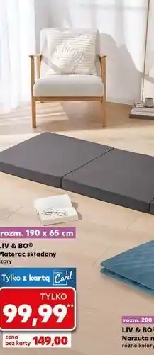 Kaufland Materac składany 190 x 65 8.5 cm Liv & Bo oferta