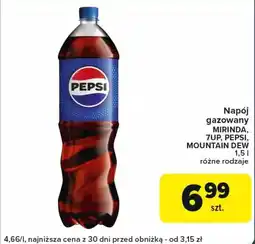 Globi Napój gazowany MIRINDA, 7UP, PEPSI, MOUNTAIN DEW oferta