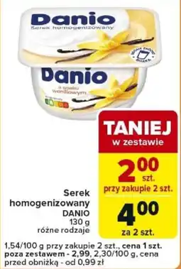 Carrefour Express Serek homogenizowany Danio oferta