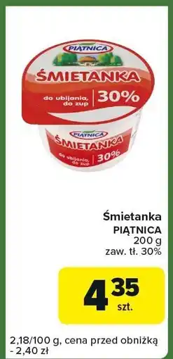 Carrefour Express Śmietanka Piątnica 30% oferta