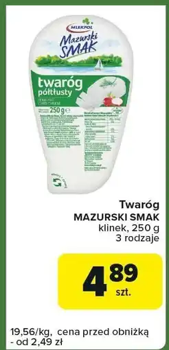 Carrefour Express Twaróg półtłusty Mazurski Smak oferta