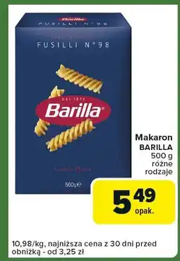 Carrefour Express Makaron Barilla Fusilli oferta