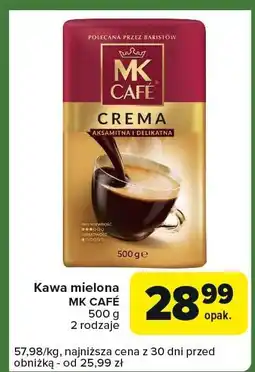 Carrefour Express Kawa mielona MK Cafe Crema oferta