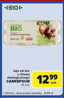 Carrefour Express Jaja od kur z chowu ekologicznego Carrefour Bio oferta