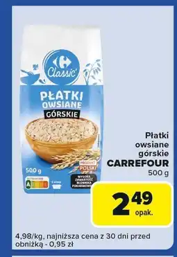 Carrefour Express Płatki owsiane górskie Carrefour oferta