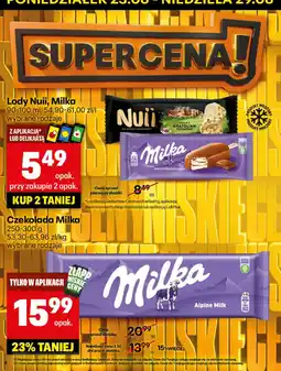 Delikatesy Centrum Lody Nuii, Milka oferta