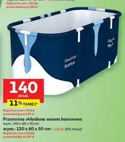 Auchan Przenośna składana wanna basenowa oferta
