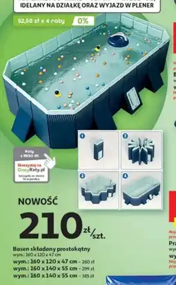 Auchan Basen składany prostokątny oferta