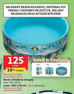 Auchan Basen składany okrągły oferta