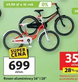 Auchan Rower aluminiowy 16" i 18" oferta