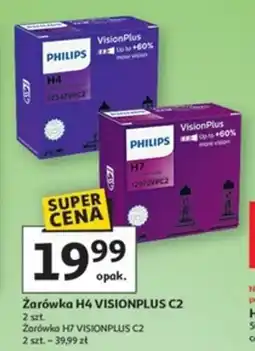 Auchan Żarówka h4 visionplus c2 oferta