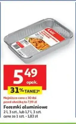 Auchan Foremki aluminiowe oferta