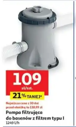Auchan Pompa filtrująca do basenów z filtrem typu l oferta