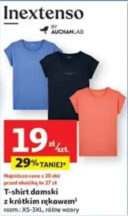 Auchan T-shirt damski z krótkim rękawem Inextenso oferta