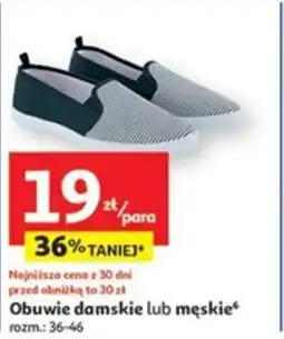 Auchan Obuwie damskie lub męskie Inextenso oferta