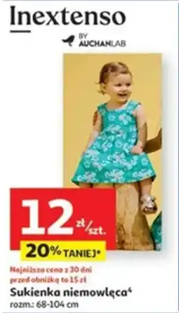 Auchan Sukienka niemowlęca Inextenso oferta