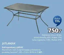 JYSK Jutlandia stół ogrodowy larvik oferta