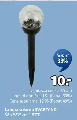 JYSK Lampa solarna svartand oferta