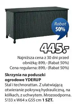 JYSK Skrzynia na poduszki ogrodowe yderup oferta