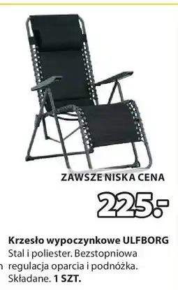 JYSK Krzesło wypoczynkowe ulfborg oferta