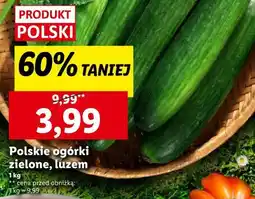 Lidl Ogórki zielone oferta