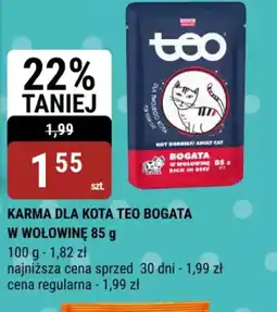 Karma dla kota teo bogata w wołowinę