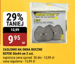 Zasłonki na okna boczne kotek