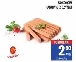 TomiMarkt Sokołów parówki z szynki oferta
