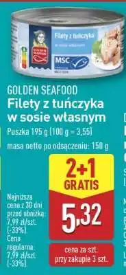 ALDI GOLDEN SEAFOOD Filety z tuńczyka w sosie własnym oferta