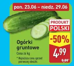 ALDI Ogórki gruntowe oferta