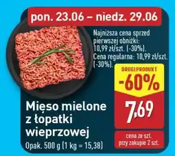ALDI Mięso mielone z łopatki wieprzowej oferta