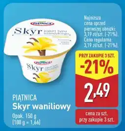 ALDI PIĄTNICA Skyr waniliowy oferta