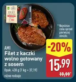 ALDI AMI Filet z kaczki wolno gotowany z sosem oferta