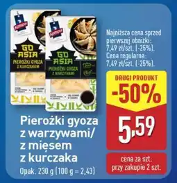 ALDI Pierożki gyoza z warzywami/z mięsem z kurczaka oferta
