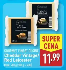 ALDI GOURMET FINEST CUISINE Cheddar Vintage/Red Leicester oferta