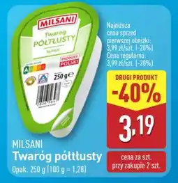 ALDI MILSANI Twaróg półtłusty oferta