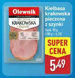 ALDI Kiełbasa krakowska pieczona z szynki oferta