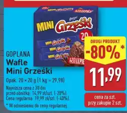 ALDI Goplana Wafle Mini Grześki oferta