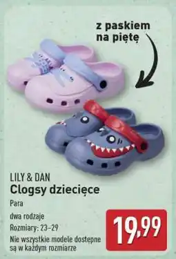 ALDI LILY & DAN Clogsy dziecięce oferta