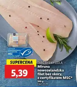 Lidl Miruna nowozelandzka, filet bez skóry, z certyfikatem MSC oferta