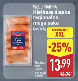 ALDI Kiełbasa śląska regionalna mega paka oferta