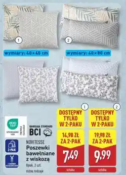 ALDI Poszewki bawełniane z wiskozą oferta