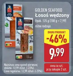 ALDI GOLDEN SEAFOOD Łosoś wędzony oferta