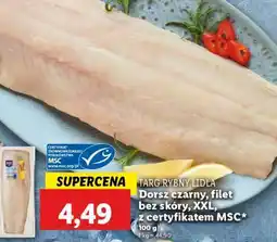 Lidl Dorsz czarny, filet bez skóry, XXL, z certyfikatem MSC oferta