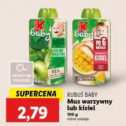 Lidl Kubuś Baby Mus warzywny lub kisiel oferta