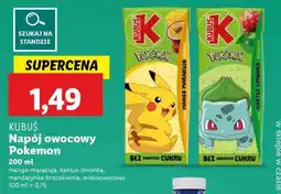 Lidl Kubuś Napój owocowy Pokemon oferta