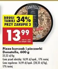 Biedronka Pizza kurczak i pieczarki Donatello oferta
