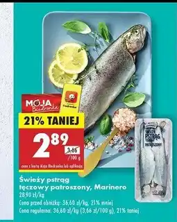 Biedronka Pstrąg tęczowy patroszony Marinero oferta