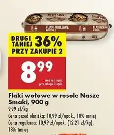 Biedronka Flaki wołowe w rosole Nasze Smaki oferta